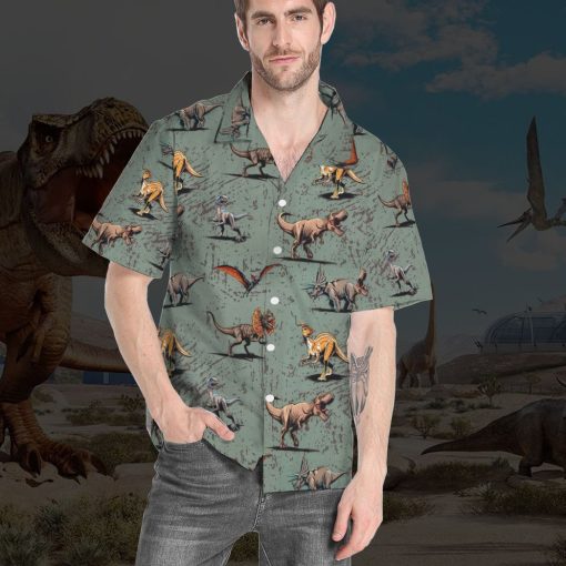 Gearhumans 3D J.P Dinosaur Custom Hawaiian Shirt - Image 7