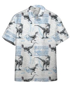 Gearhumans 3D Raptor Squad Custom Hawaiian Shirt