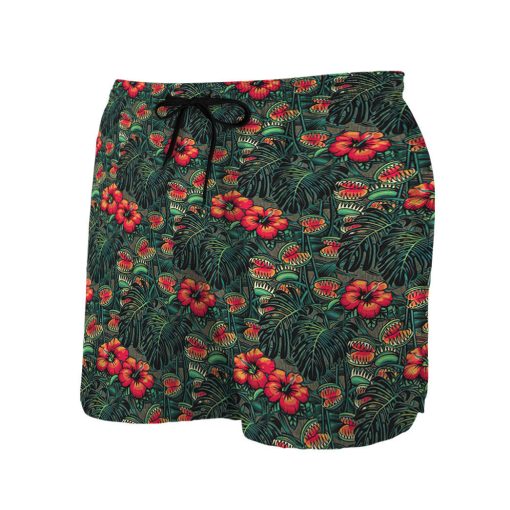 Gearhumans 3D Man Eating Flower Tropical Vibe Custom Men Shorts - Image 3