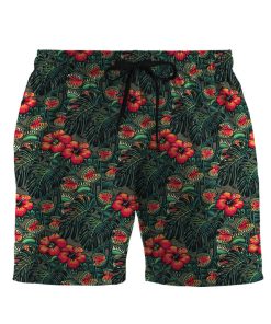 Gearhumans 3D Man Eating Flower Tropical Vibe Custom Men Shorts