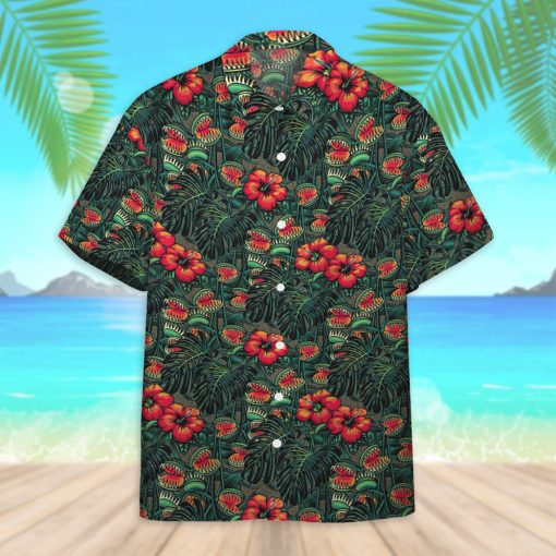 Gearhumans 3D Man Eating Flower Tropical Vibe Custom Hawaii Shirt - Image 11
