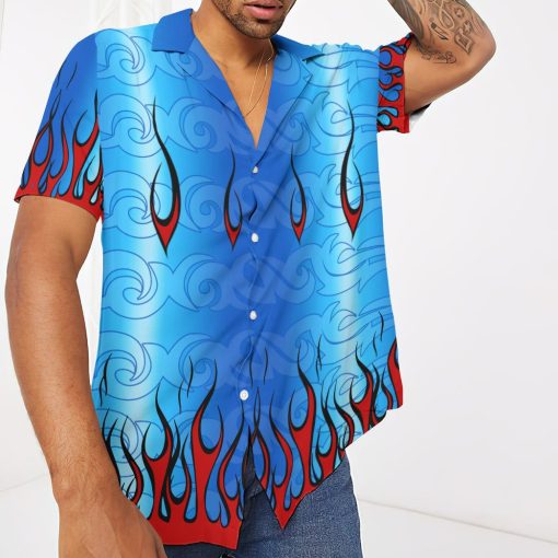 Gearhumans 3D Drag Racing Custom Hawaii Shirt - Image 5