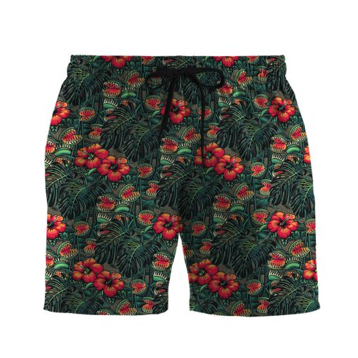 Gearhumans 3D Man Eating Flower Tropical Vibe Custom Hawaii Shirt - Image 2