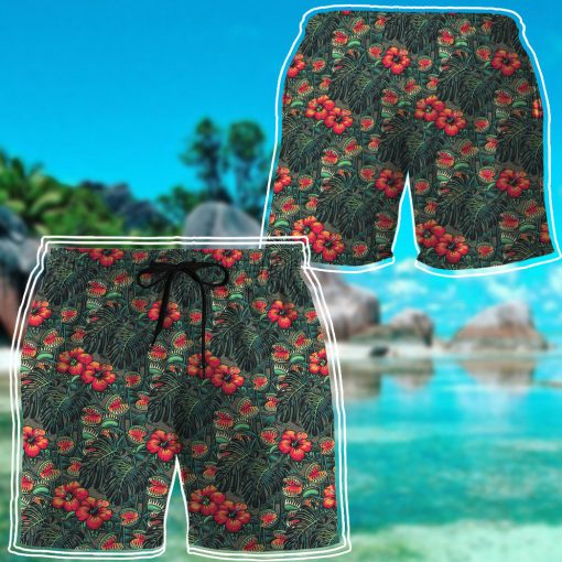 Gearhumans 3D Man Eating Flower Tropical Vibe Custom Hawaii Shirt - Image 12