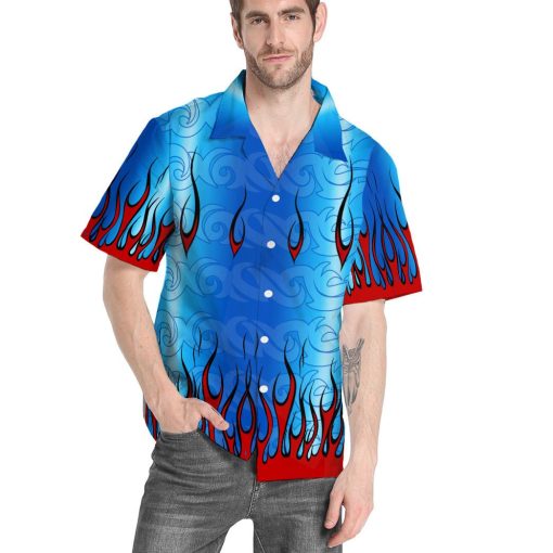 Gearhumans 3D Drag Racing Custom Hawaii Shirt - Image 7