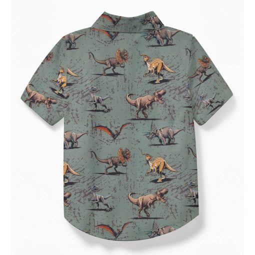 Gearhumans 3D J.P Dinosaur Custom Kid Hawaiian Shirt