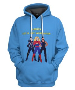 Gearhumans 3D Ladies Let's Get Information Custom Tshirt Hoodie Apparel