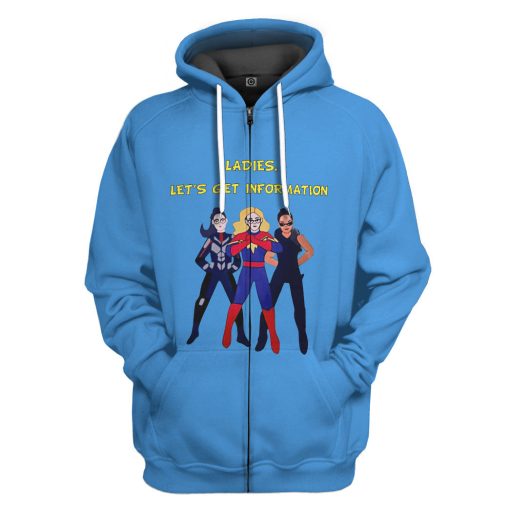 Gearhumans 3D Ladies Let's Get Information Custom Tshirt Hoodie Apparel