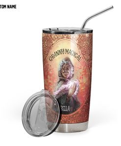Gearhumans 3D Granny Magic Custom Name Tumbler