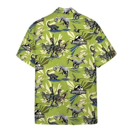 Gearhumans 3D J.P Jungle Rules Dinosaur Custom Hawaiian Shirt - Image 2