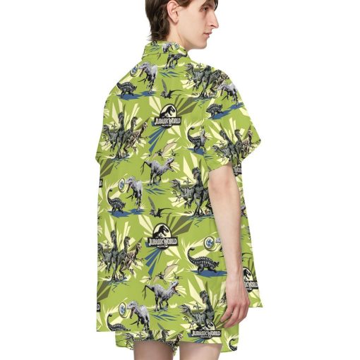 Gearhumans 3D J.P Jungle Rules Dinosaur Custom Hawaiian Shirt - Image 5