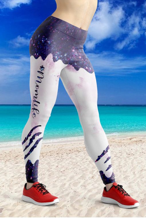 Gearhumans 3D Motherhood Mom Life Mothers Day Custom Legging