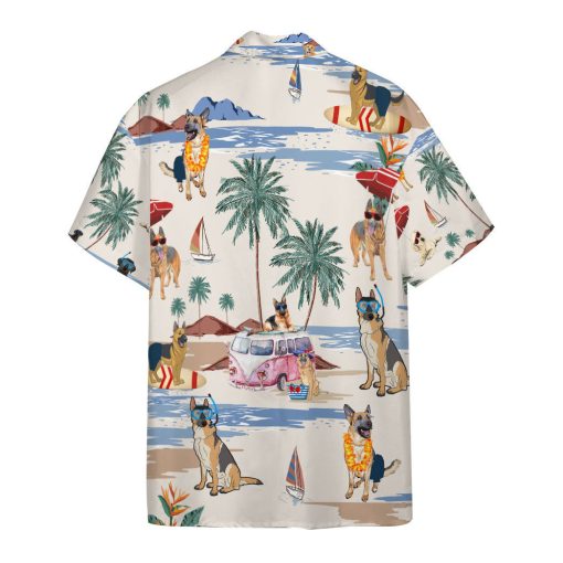 Gearhumans 3D Labrador Retriever Summer Beach Retro Custom Hawaiian Shirt - Image 2