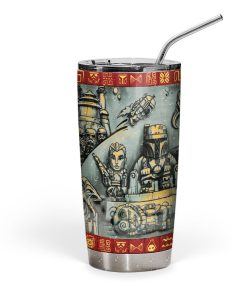 Gearhumans 3D S.W The Book of Boba Fett Custom Tumbler
