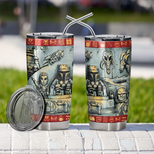 Gearhumans 3D S.W The Book of Boba Fett Custom Tumbler
