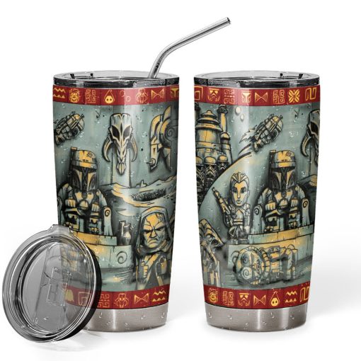 Gearhumans 3D S.W The Book of Boba Fett Custom Tumbler