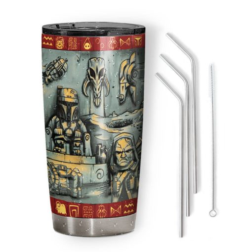 Gearhumans 3D S.W The Book of Boba Fett Custom Tumbler
