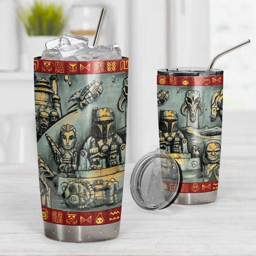 Gearhumans 3D S.W The Book of Boba Fett Custom Tumbler