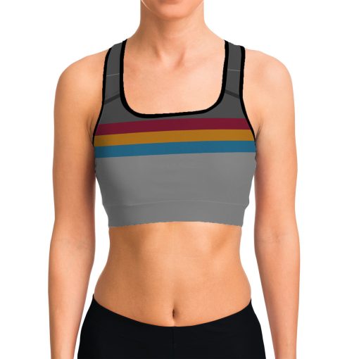Gearhumans 3D S.T Wesley Crusher Custom Sport Bra