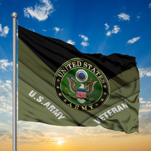 Gearhumans 3D Memorial Day US Army Veteran Custom Flag - Image 2