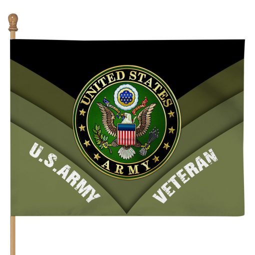 Gearhumans 3D Memorial Day US Army Veteran Custom Flag