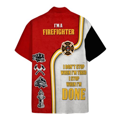 Gearhumans 3D Im A Firefighter Memorial Day Custom Hawaiian Shirt 2 Gearhumans 3D Im A Firefighter Memorial Day Custom Hawaiian Shirt - Image 2