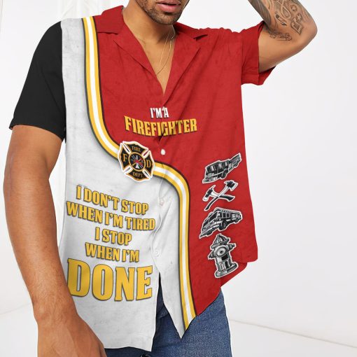 Gearhumans 3D Im A Firefighter Memorial Day Custom Hawaiian Shirt 3 Gearhumans 3D Im A Firefighter Memorial Day Custom Hawaiian Shirt - Image 3