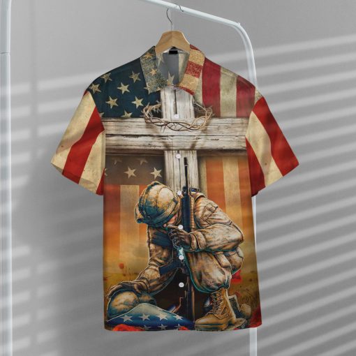 Gearhumans 3D Memorial Day Lest We Forget Veteran Custom Hawaiian Shirt - Image 6
