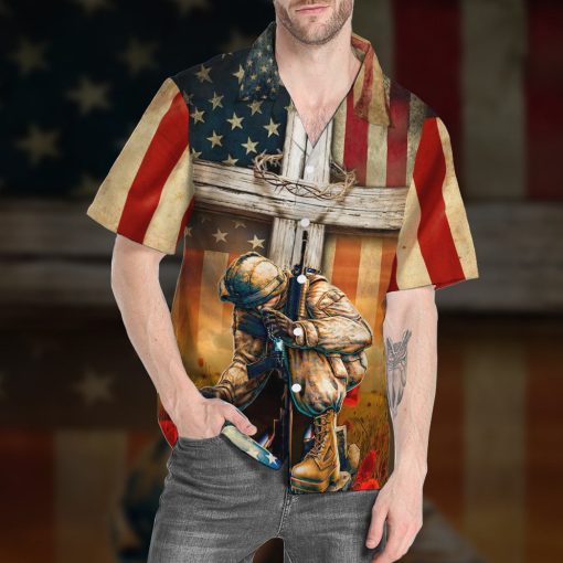 Gearhumans 3D Memorial Day Lest We Forget Veteran Custom Hawaiian Shirt - Image 5
