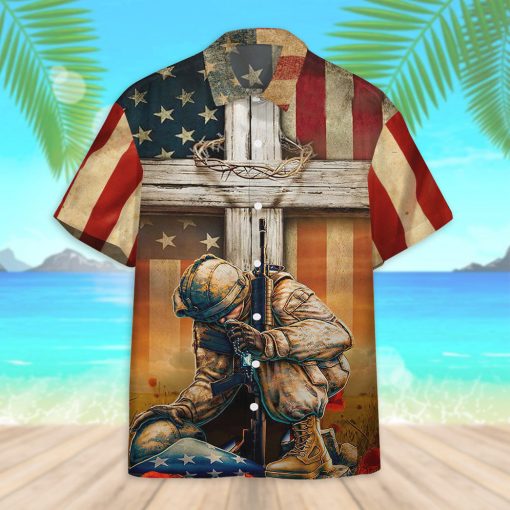 Gearhumans 3D Memorial Day Lest We Forget Veteran Custom Hawaiian Shirt - Image 7