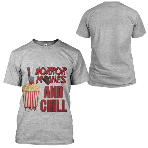 Gearhumans 3D Horror Movies And Chill Custom Tshirt Hoodie Apparel - Image 8
