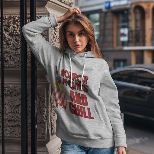 Gearhumans 3D Horror Movies And Chill Custom Tshirt Hoodie Apparel - Image 15