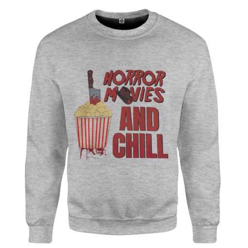Gearhumans 3D Horror Movies And Chill Custom Tshirt Hoodie Apparel - Image 3