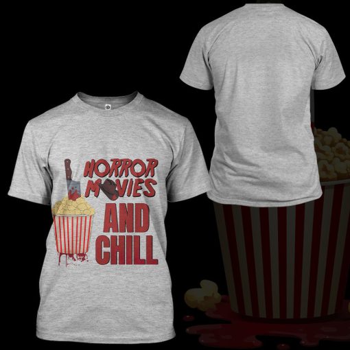 Gearhumans 3D Horror Movies And Chill Custom Tshirt Hoodie Apparel - Image 12