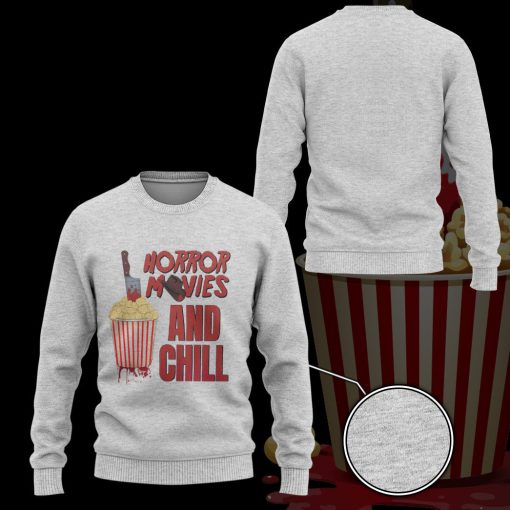 Gearhumans 3D Horror Movies And Chill Custom Tshirt Hoodie Apparel - Image 11