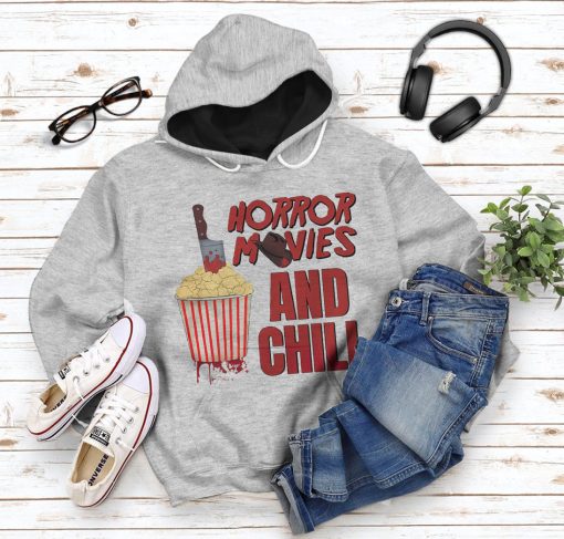 Gearhumans 3D Horror Movies And Chill Custom Tshirt Hoodie Apparel - Image 14