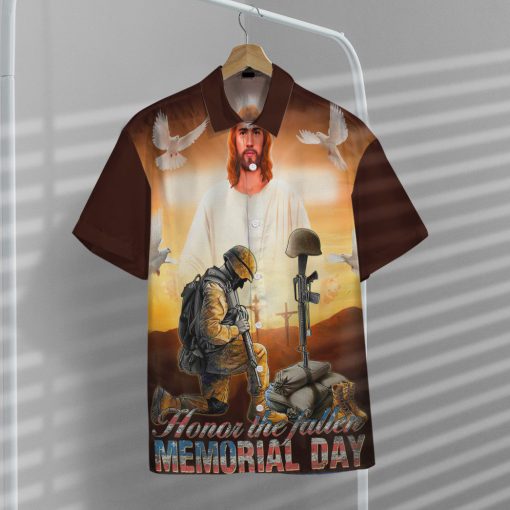 Gearhumans 3D Memorial Day Honor The Fallen Veteran Custom Hawaiian Shirt
