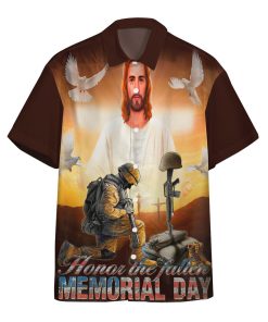 Gearhumans 3D Memorial Day Honor The Fallen Veteran Custom Hawaiian Shirt