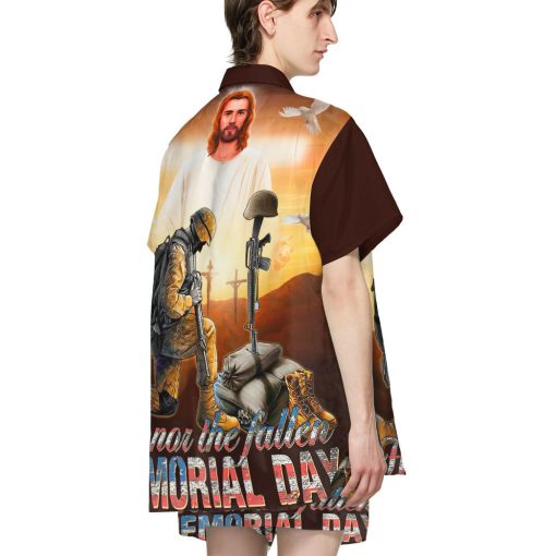 Gearhumans 3D Memorial Day Honor The Fallen Veteran Custom Hawaiian Shirt
