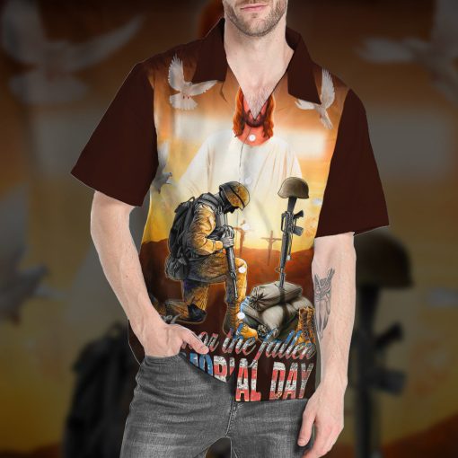 Gearhumans 3D Memorial Day Honor The Fallen Veteran Custom Hawaiian Shirt
