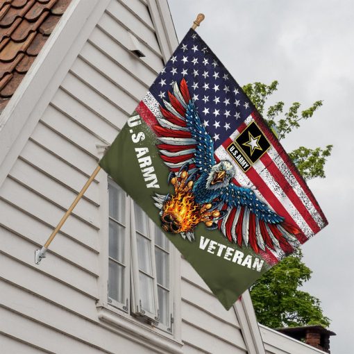 Gearhumans 3D Memorial Day US Army Veteran Custom Flag - Image 2