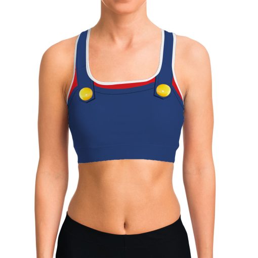 Gearhumans 3D Mario Custom Sport Bra