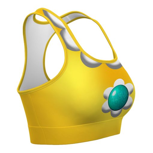 Gearhumans 3D Princess Daisy Custom Sport Bra - Image 3