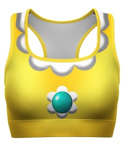Gearhumans 3D Princess Daisy Custom Sport Bra