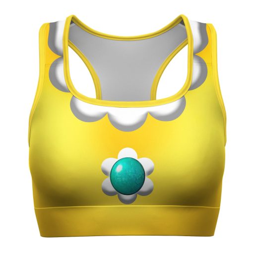 Gearhumans 3D Princess Daisy Custom Sport Bra