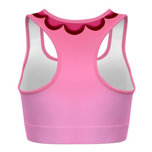 Gearhumans 3D Princess Peach Custom Sport Bra - Image 2