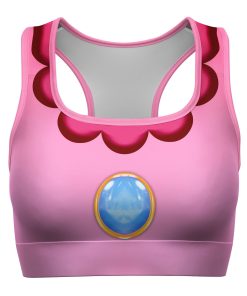 Gearhumans 3D Princess Peach Custom Sport Bra