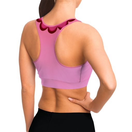 Gearhumans 3D Princess Peach Custom Sport Bra - Image 10