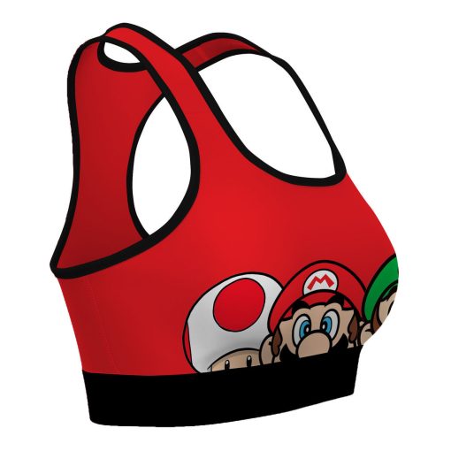 Gearhumans 3D Mario Custom Sport Bra - Image 3