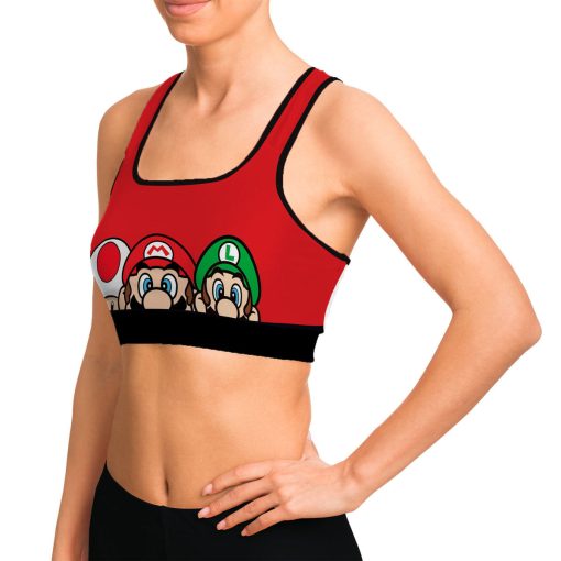 Gearhumans 3D Mario Custom Sport Bra - Image 7